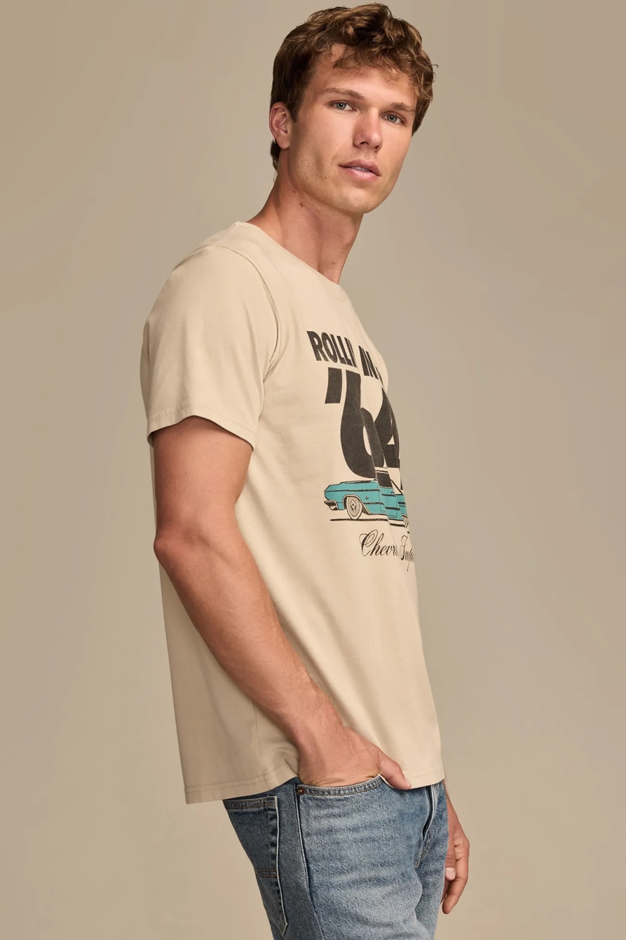64 CHEVY IMPALA TEE — FEATHER GRAY — image 4