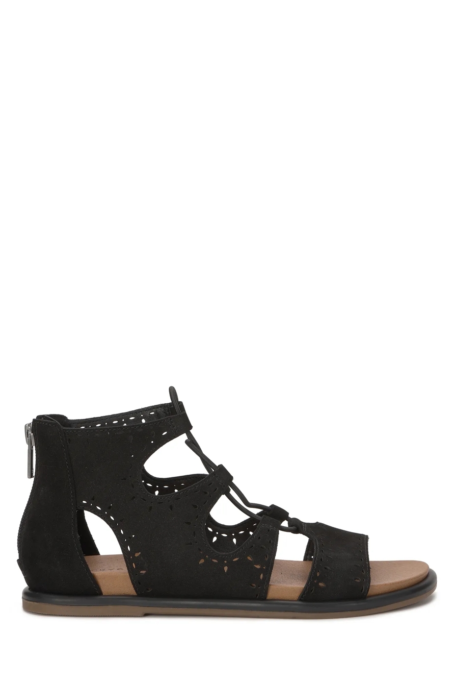 SARTEA GLADIATOR SANDAL — BLACK — image 5