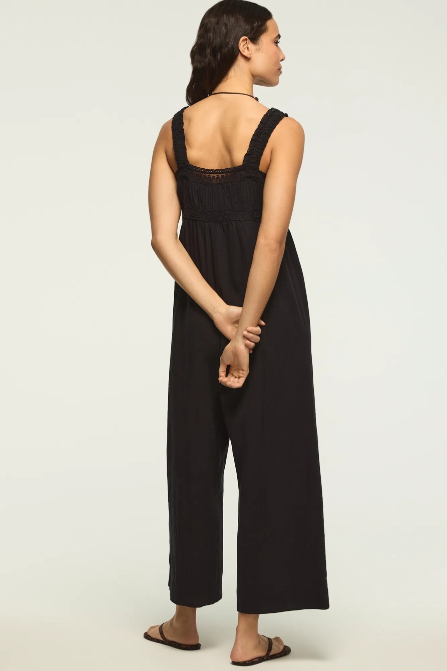 LACE JUMPSUIT — CAVIAR — image 3