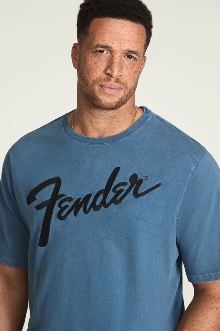 Big & Tall FENDER LOGO — REAL TEAL — image 1