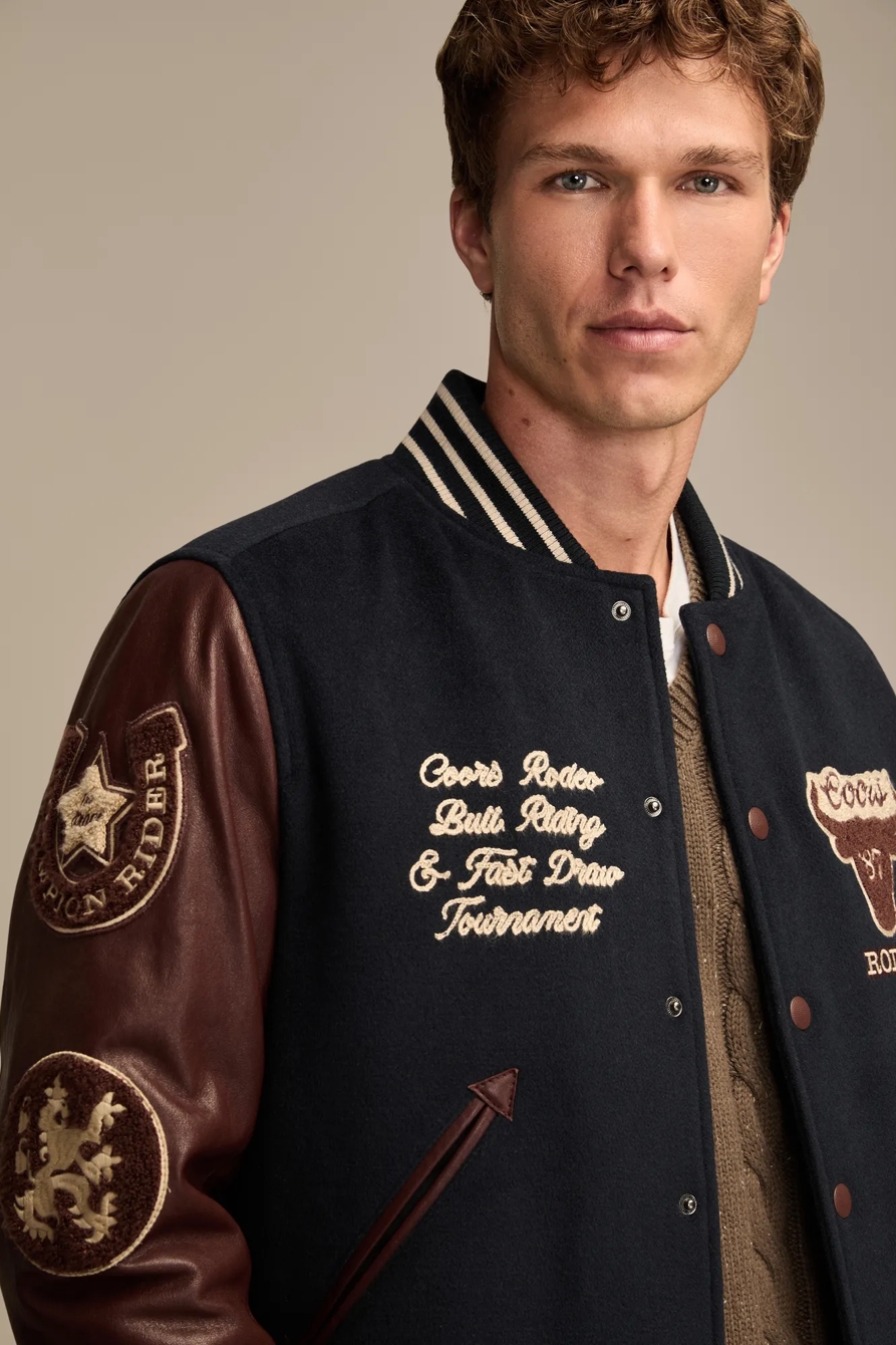 COORS VARSITY JACKET — NAVY MULTI — image 4
