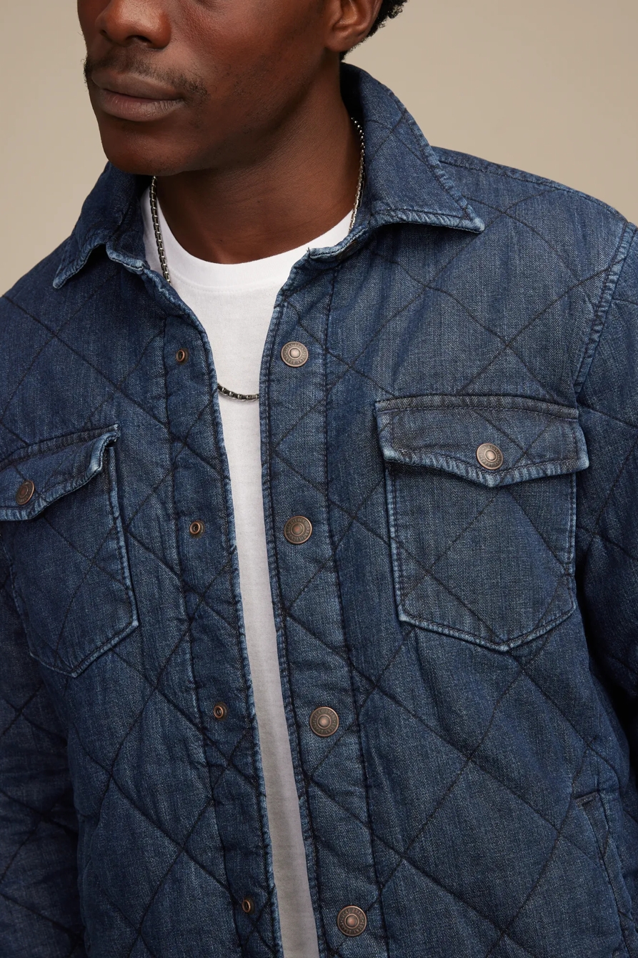 QUILTED DENIM JACKET — RENWICK — image 2
