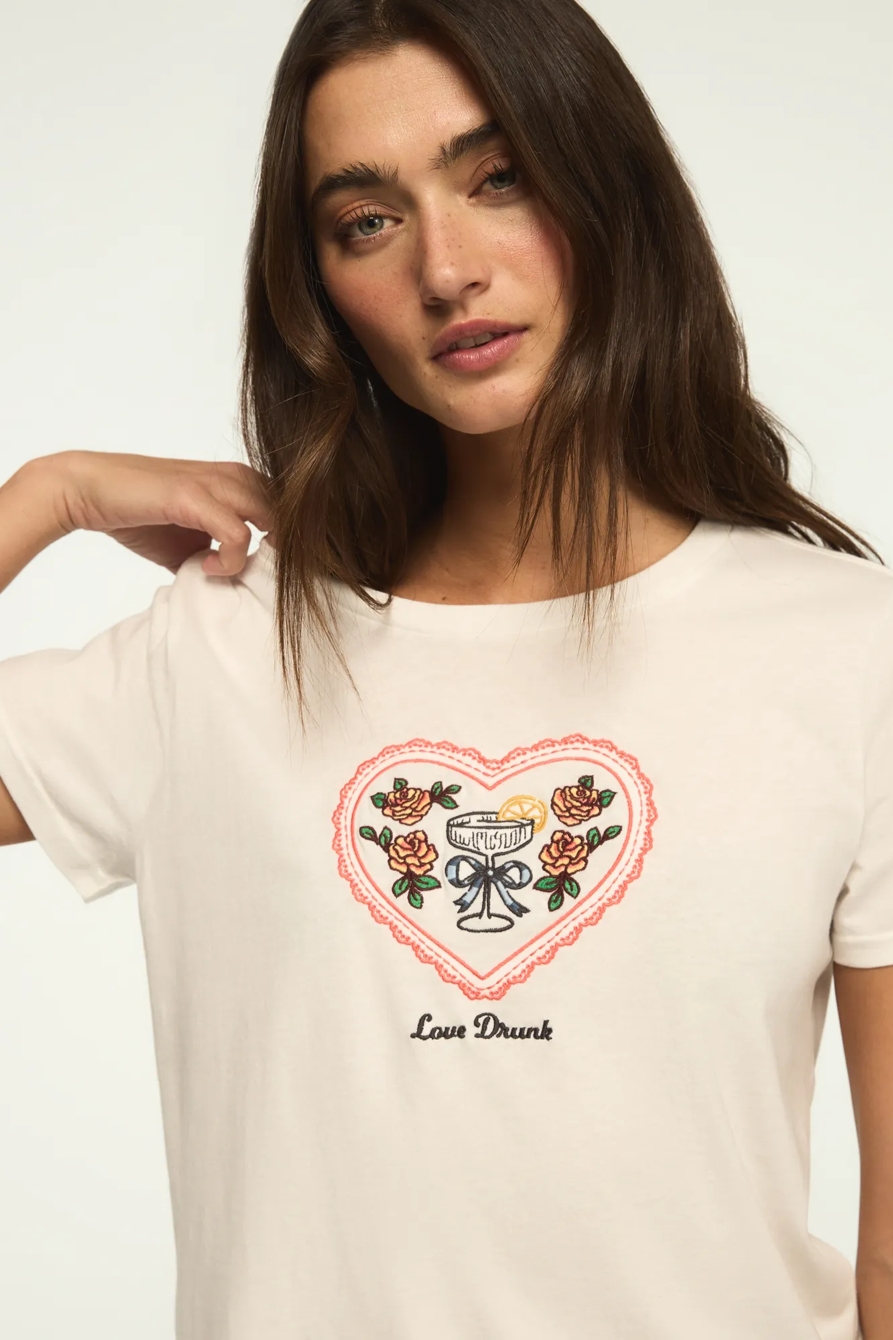 LOVE DRUNK CLASSIC CREW — BRIGHT WHITE — image 2