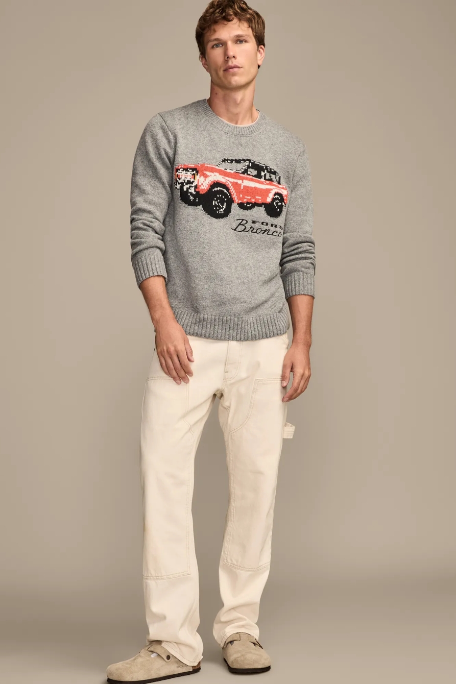 BRONCO SWEATER — MEDIUM HEATHER GREY — image 5