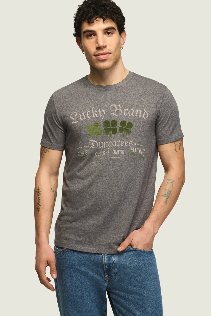 VINTAGE LUCKY LOGO TEE — JET BLACK — image 2
