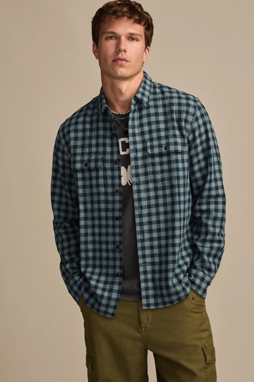 TWILL HUMBOLDT UTILITY SHIRT — GREEN MULTI — image 2