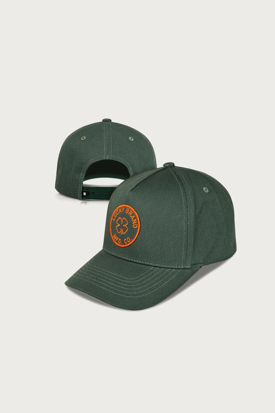 Lucky MFG Co. Embroidered Patch Hat — OPEN GREEN — image 6