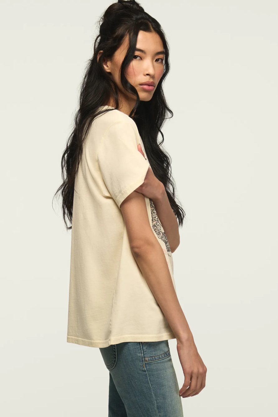 EMBELLISHED BALANCED BOYFRIEND TEE — WHITECAP GRAY — image 3