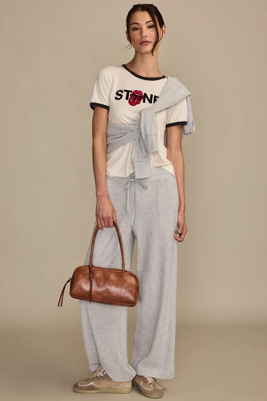 CLOUD WAFFLE PANT — LIGHT HEATHER GRAY — image 1
