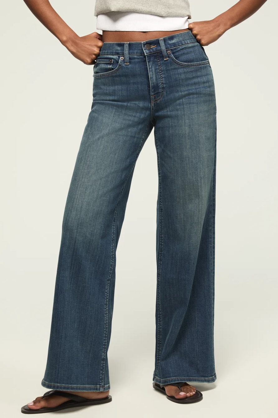HIGH RISE STEVIE WIDE LEG — BLUE BABY WASH — image 2