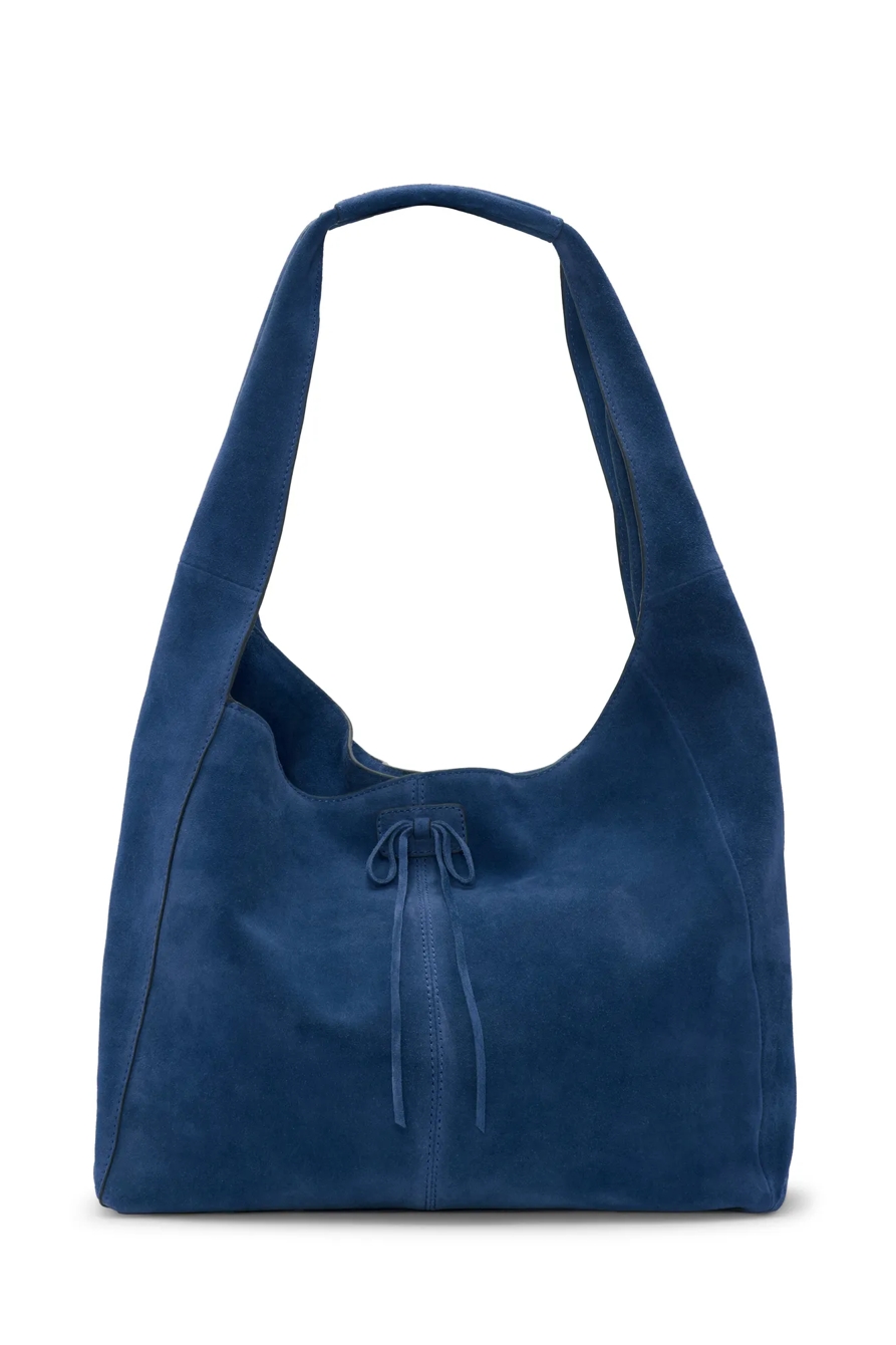 CLEM SUEDE HOBO BAG — BLUE — image 1
