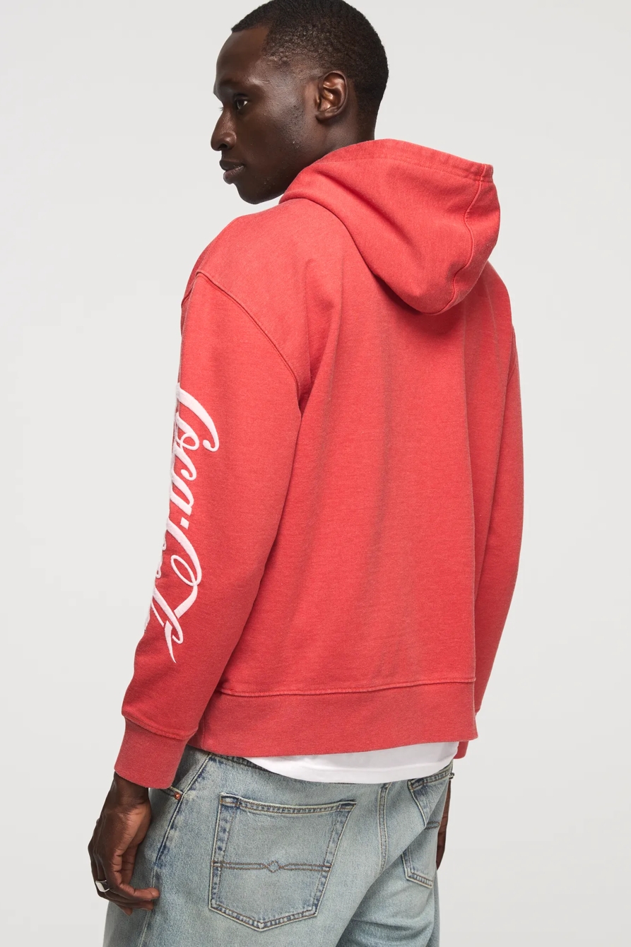 COCA-COLA LOGO HOODIE — FIERY RED — image 3