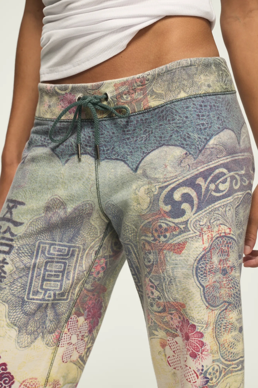 Lucky Brand Vintage Y2K Sweatpants — CREAM MULTI — image 9