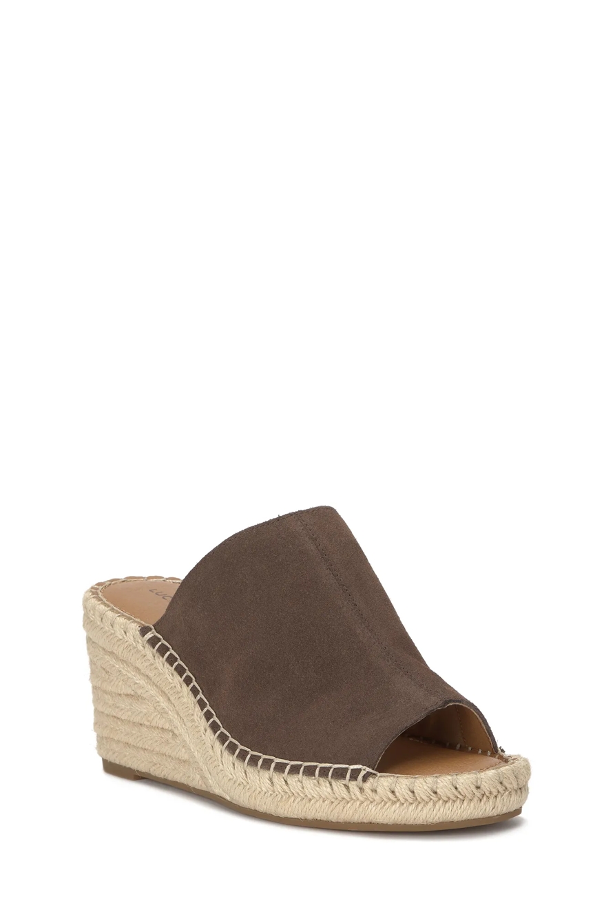 CABRIAH WEDGE — OPEN BROWN/RUST — image 1