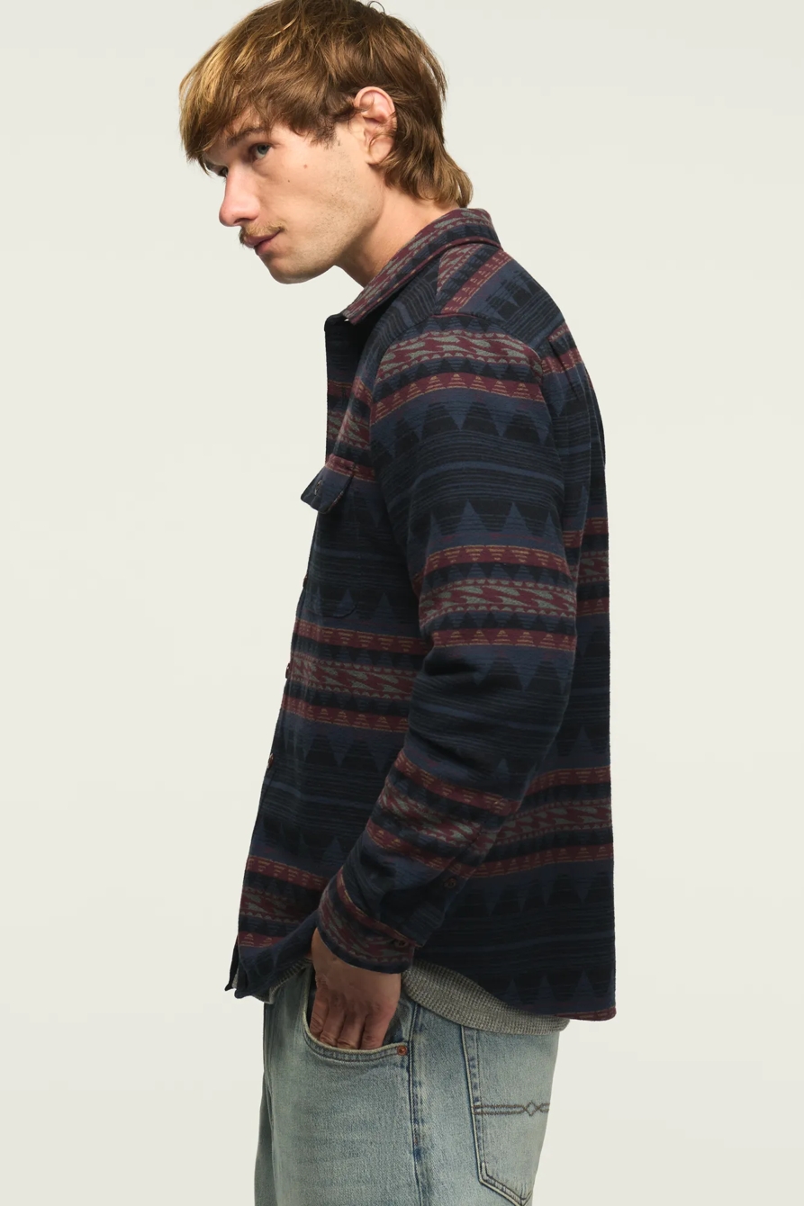 JACQUARD HUMBOLDT SHIRT — NAVY MULTI — image 5