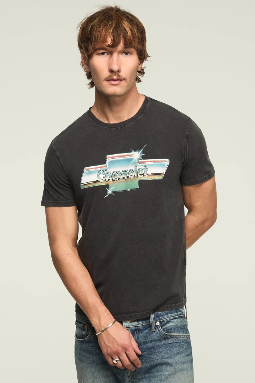 CHEVROLET CHROME TEE — CAVIAR — image 1