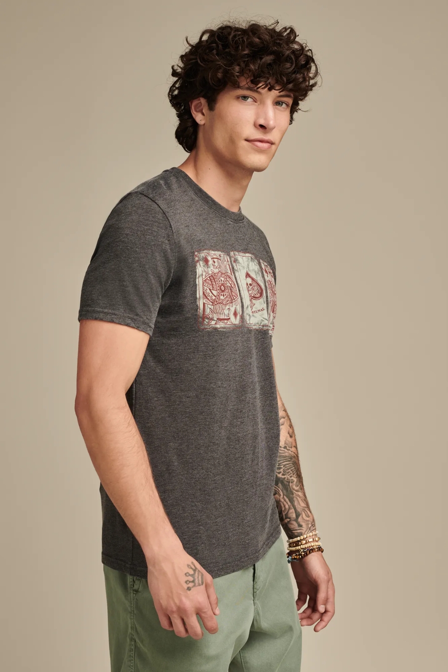 POKER CARDS TEE — JET BLACK — image 3