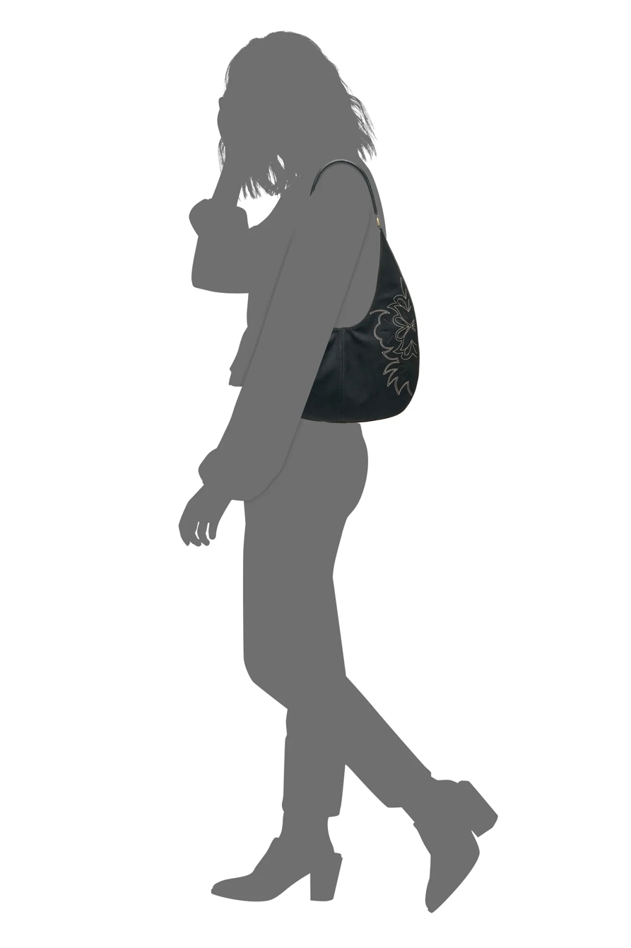 RIO HOBO BAG — BLACK — image 4