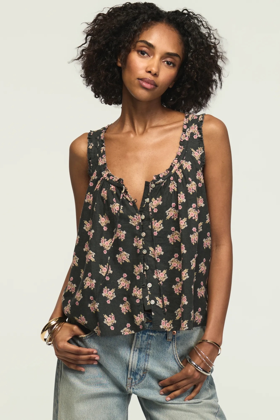 PRINTED SWING TANK — BLACK MULTI — image 1