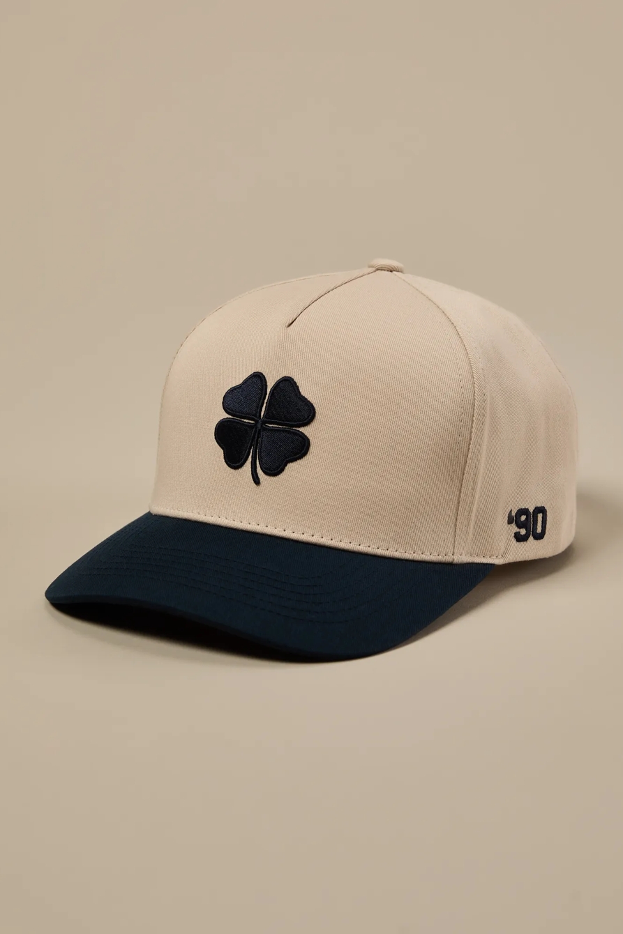 TWO TONE LUCKY CLOVER HAT — NAVY — image 1