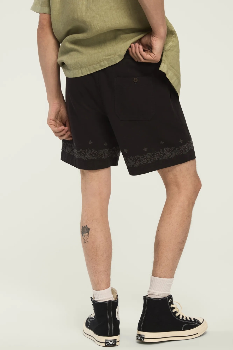 7" BANDANA SHORT" — CAVIAR — image 3