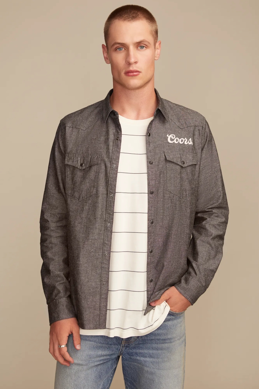 COORS RODEO WESTERN SHIRT — #001 BLACK — image 5