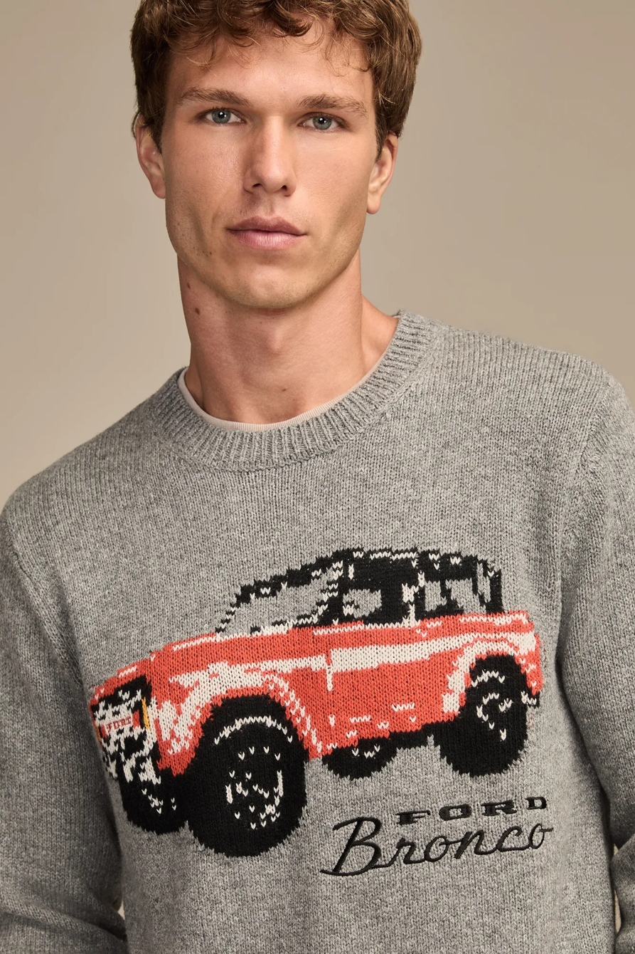 BRONCO SWEATER — MEDIUM HEATHER GREY — image 2