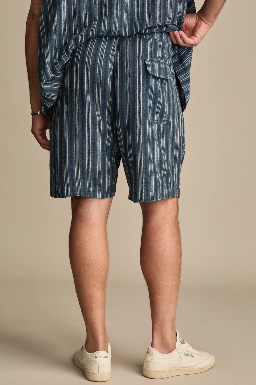 BIG & TALL 7 INCH STRIPED PULL ON SHORT — BLUE STRIPE — image 5