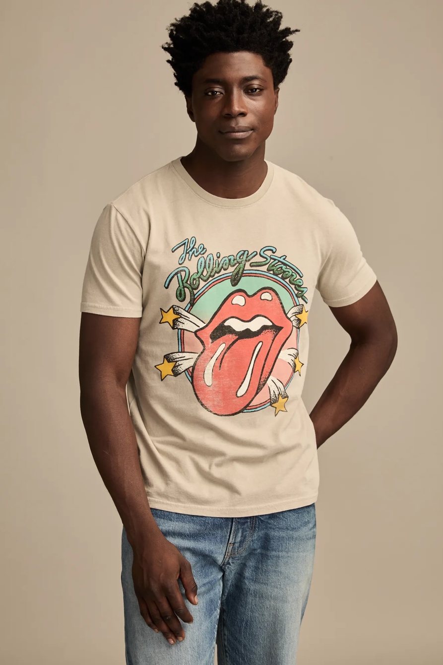 ROLLING STONES STARS TEE — PUSSYWILLOW GRAY — image 1