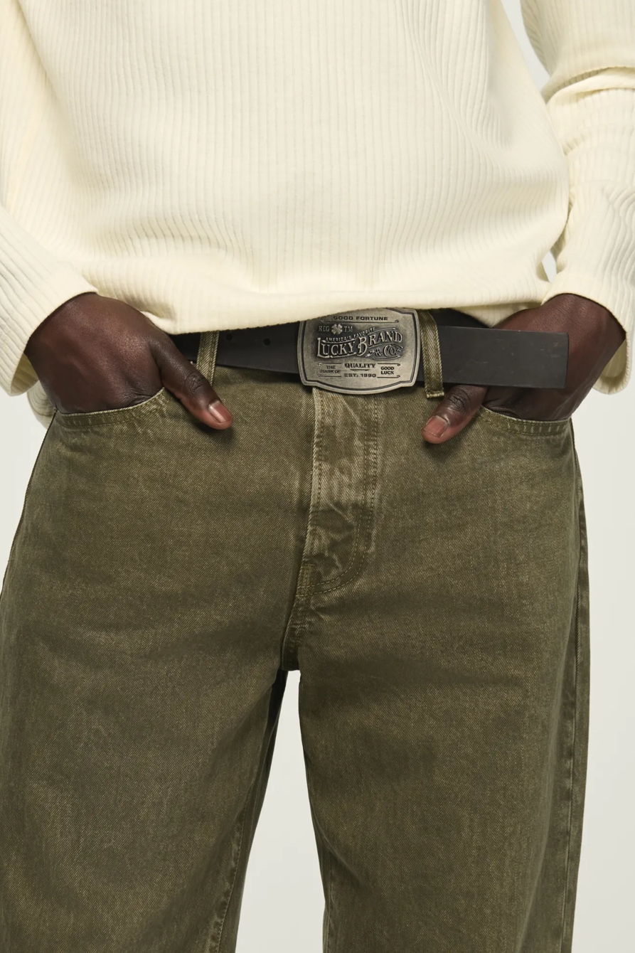 Plaque Buckle Belt — BLACK — image 4
