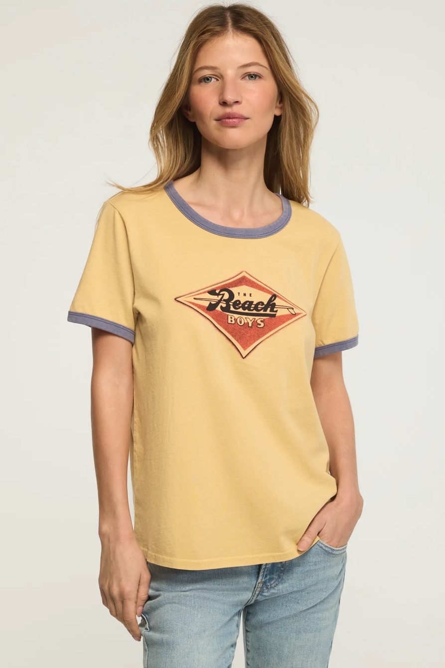 THE BEACH BOYS EMBLEM RINGER TEE — FALL LEAF — image 1