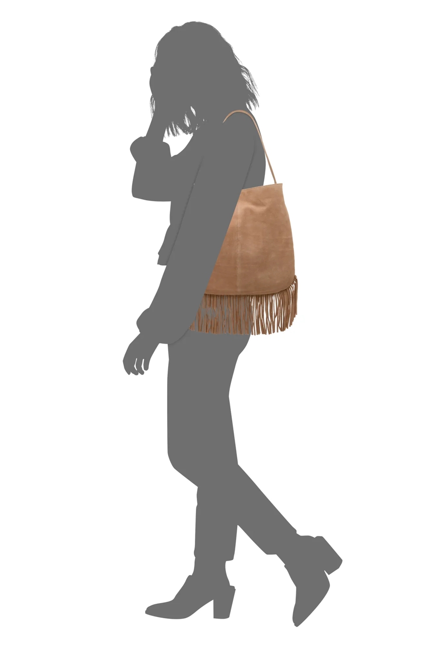 IVY HOBO TOTE — LIGHT BROWN — image 4