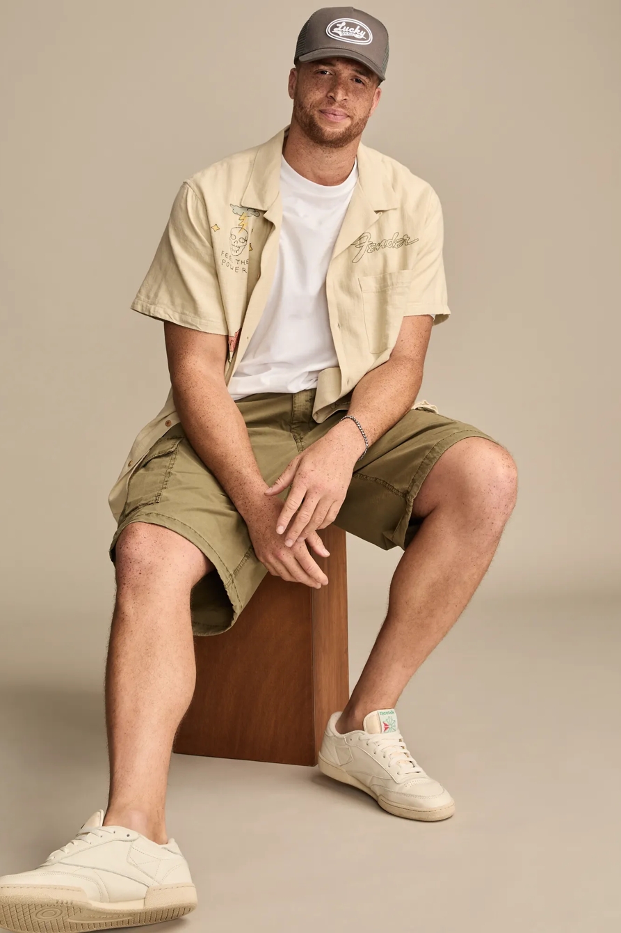 BIG & TALL FENDER CLUB SHORT SLEEVE SHIRT — TIDAL FOAM — image 3
