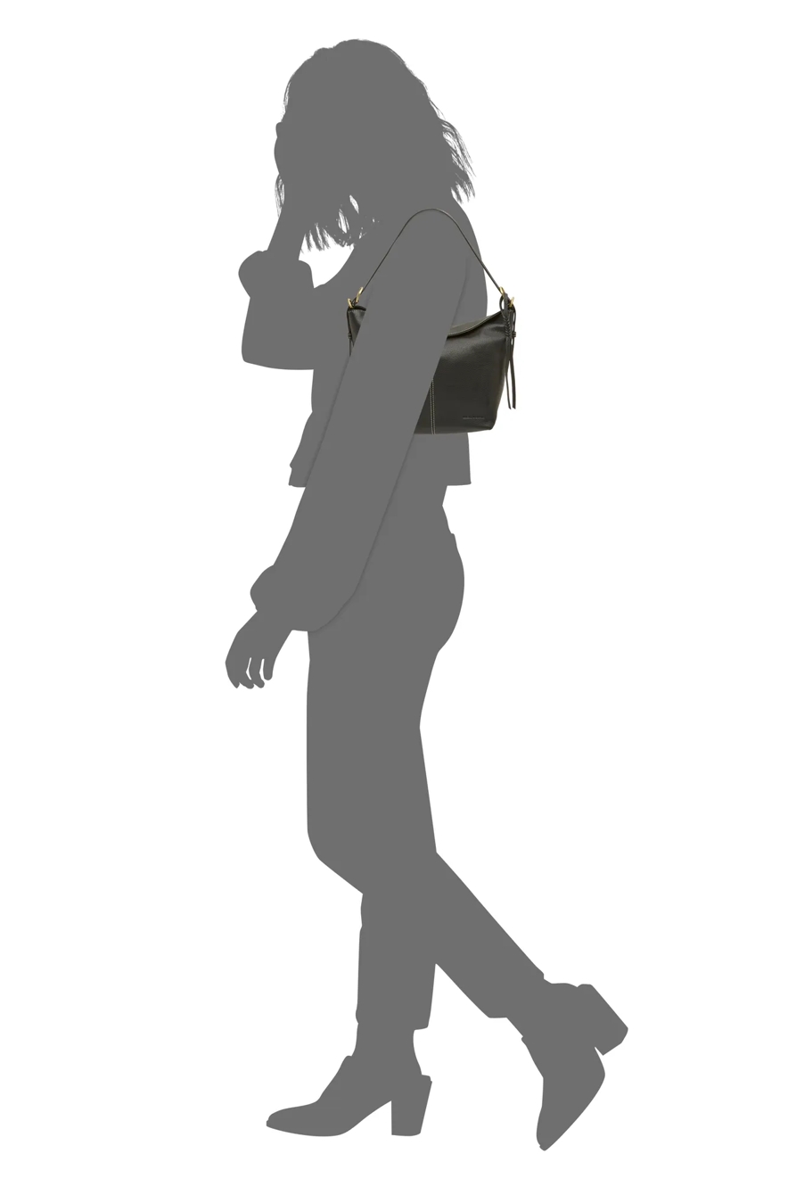 AMY SHOULDER BAG — BLACK — image 4