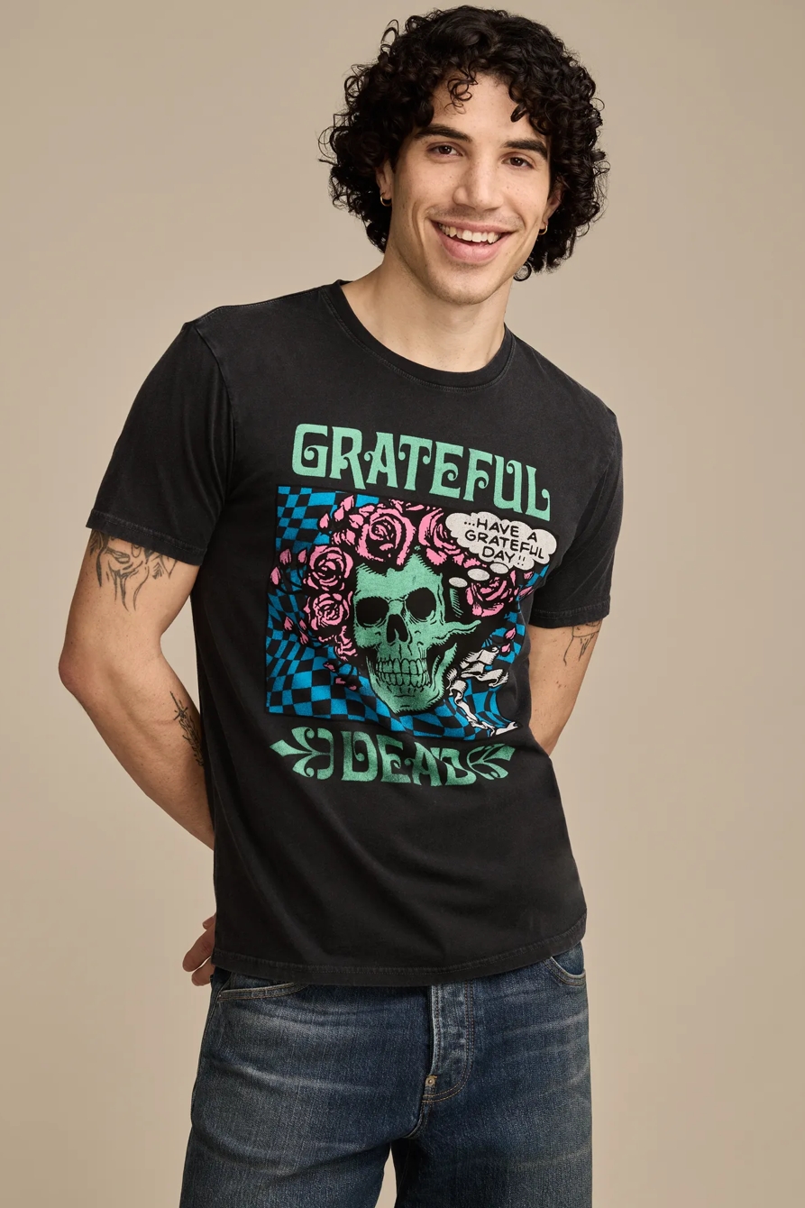 GRATEFUL DEAD NEON TEE — MOONLESS NIGHT — image 1