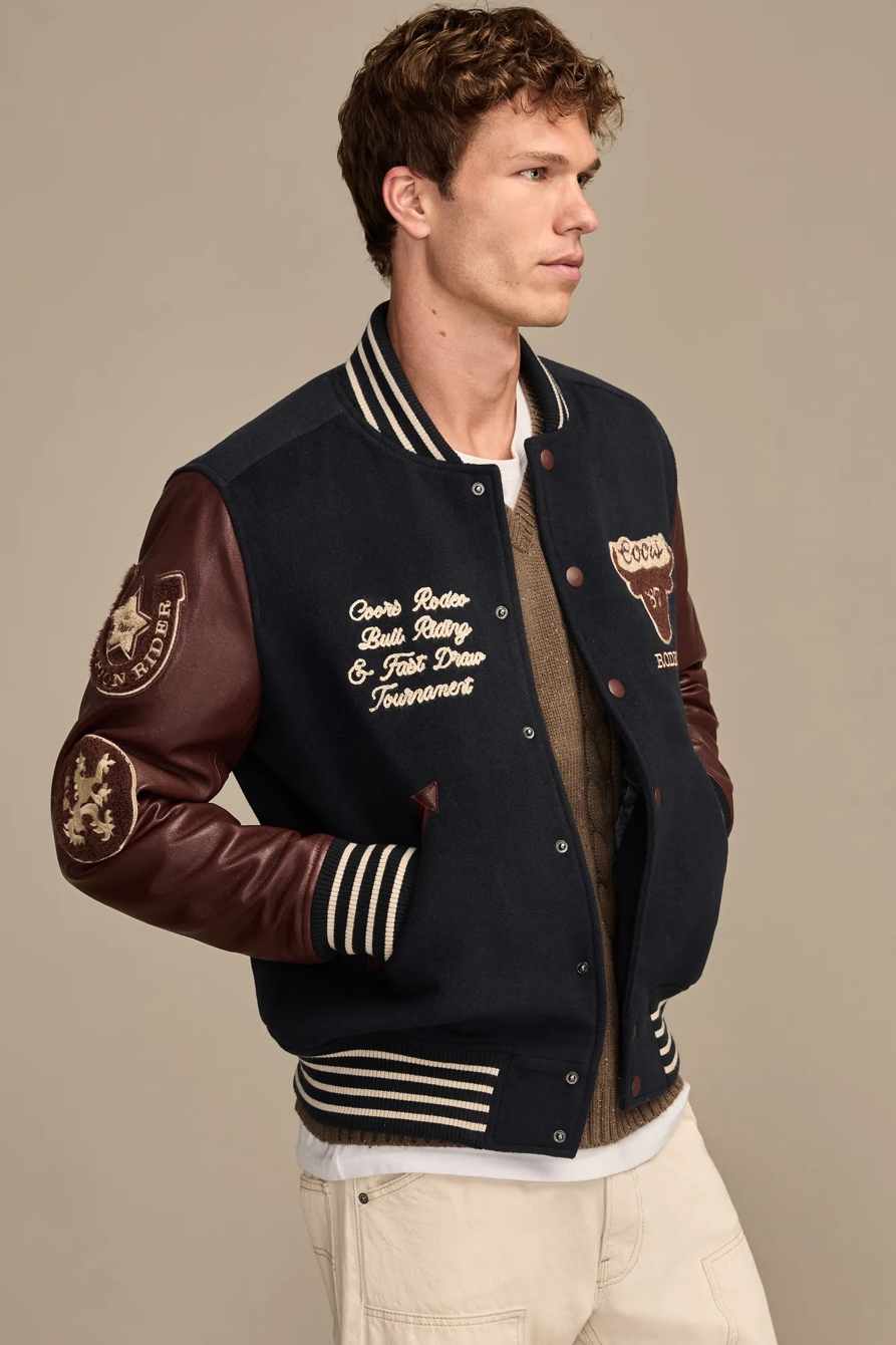 COORS VARSITY JACKET — NAVY MULTI — image 5