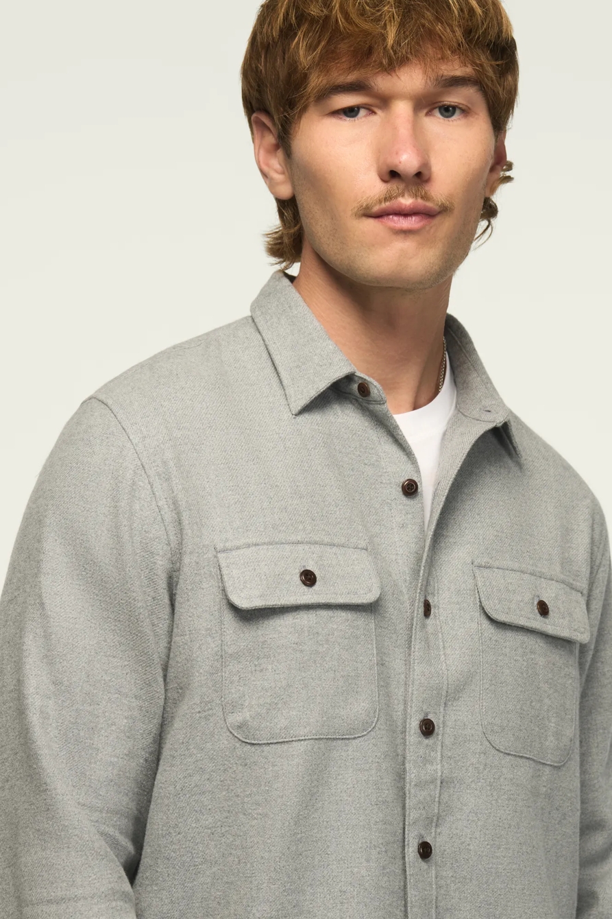 CLOUD SOFT FLANNEL HUMBOLDT SHIRT — HEATHER GREY — image 5