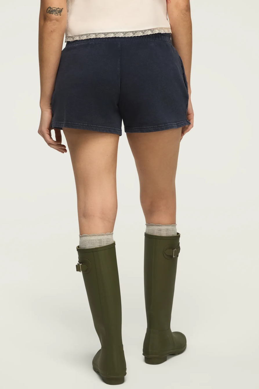 FLEECE LUCKY LOUNGE SHORT — NAVY — image 5