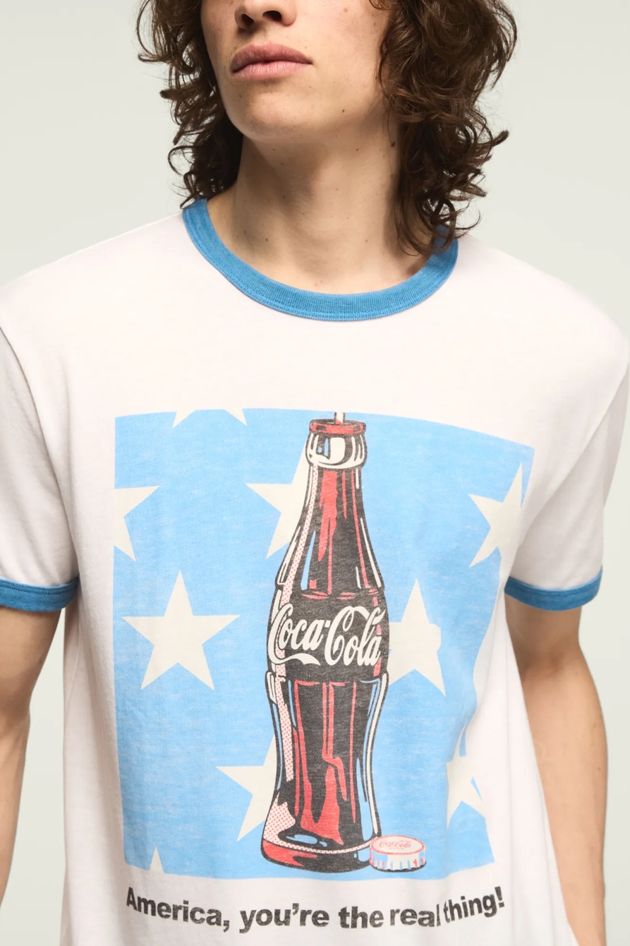 COCA-COLA BOTTLE RINGER TEE — BRIGHT WHITE — image 2