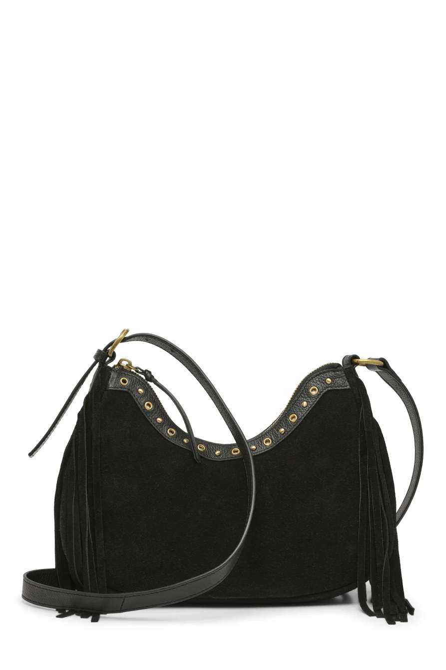 LUX FRINGE CROSSBODY — BLACK — image 1