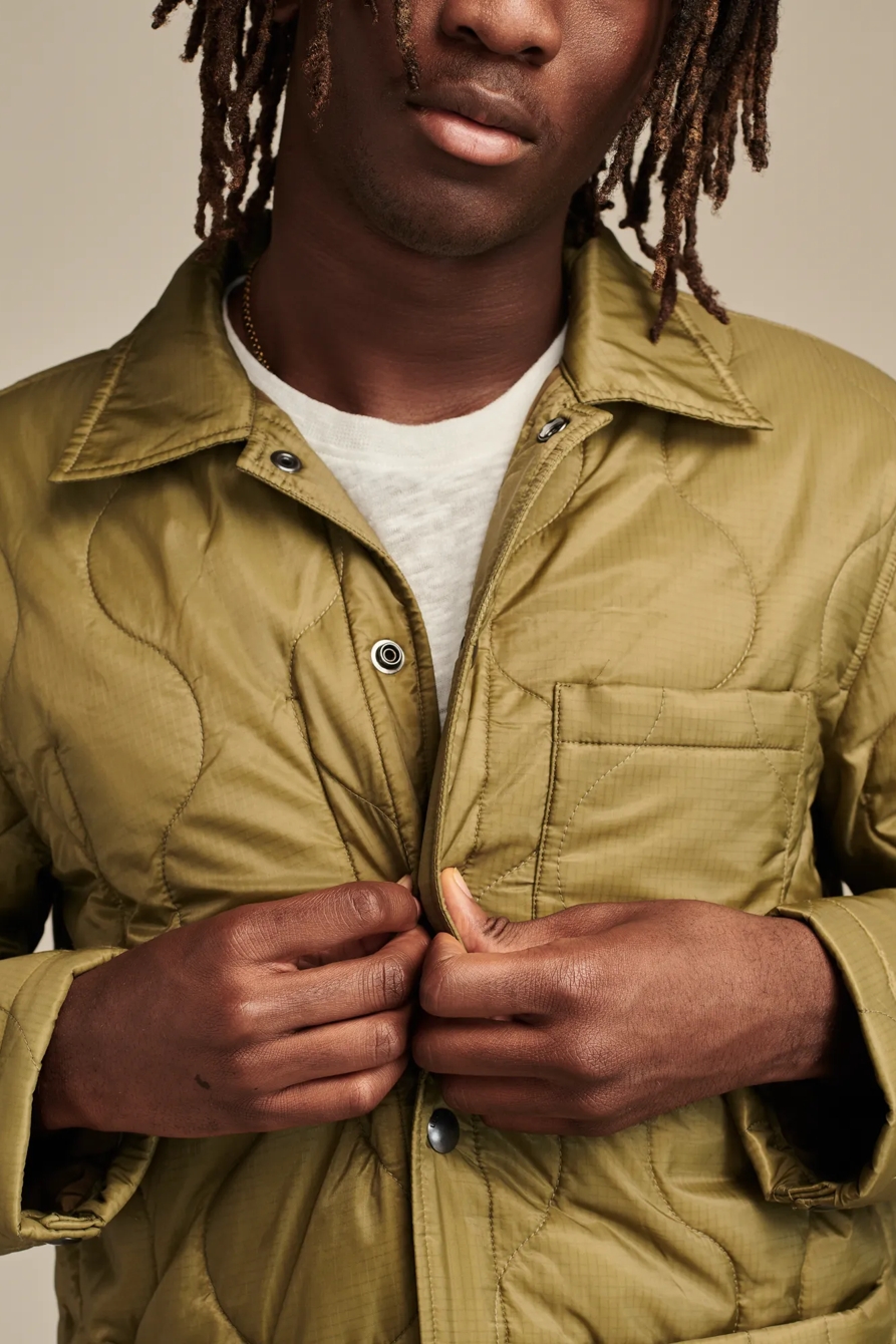 QUILTED LINER JACKET — OLIVE DRAB — image 2