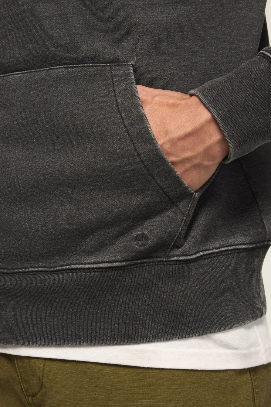 VENICE BURNOUT FRENCH TERRY HOODIE — JET BLACK — image 5