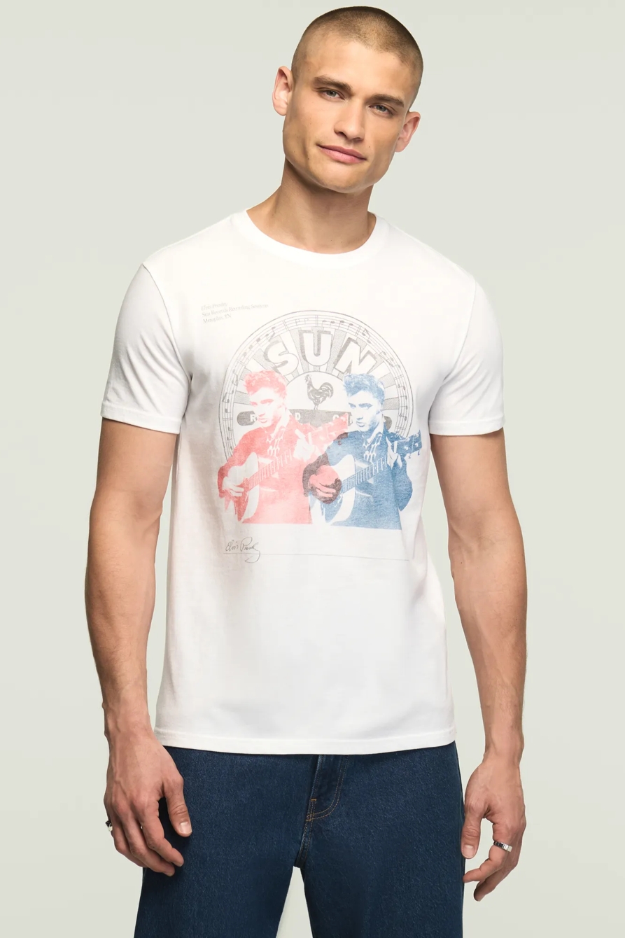 ELVIS REPEAT TEE — BRIGHT WHITE — image 1