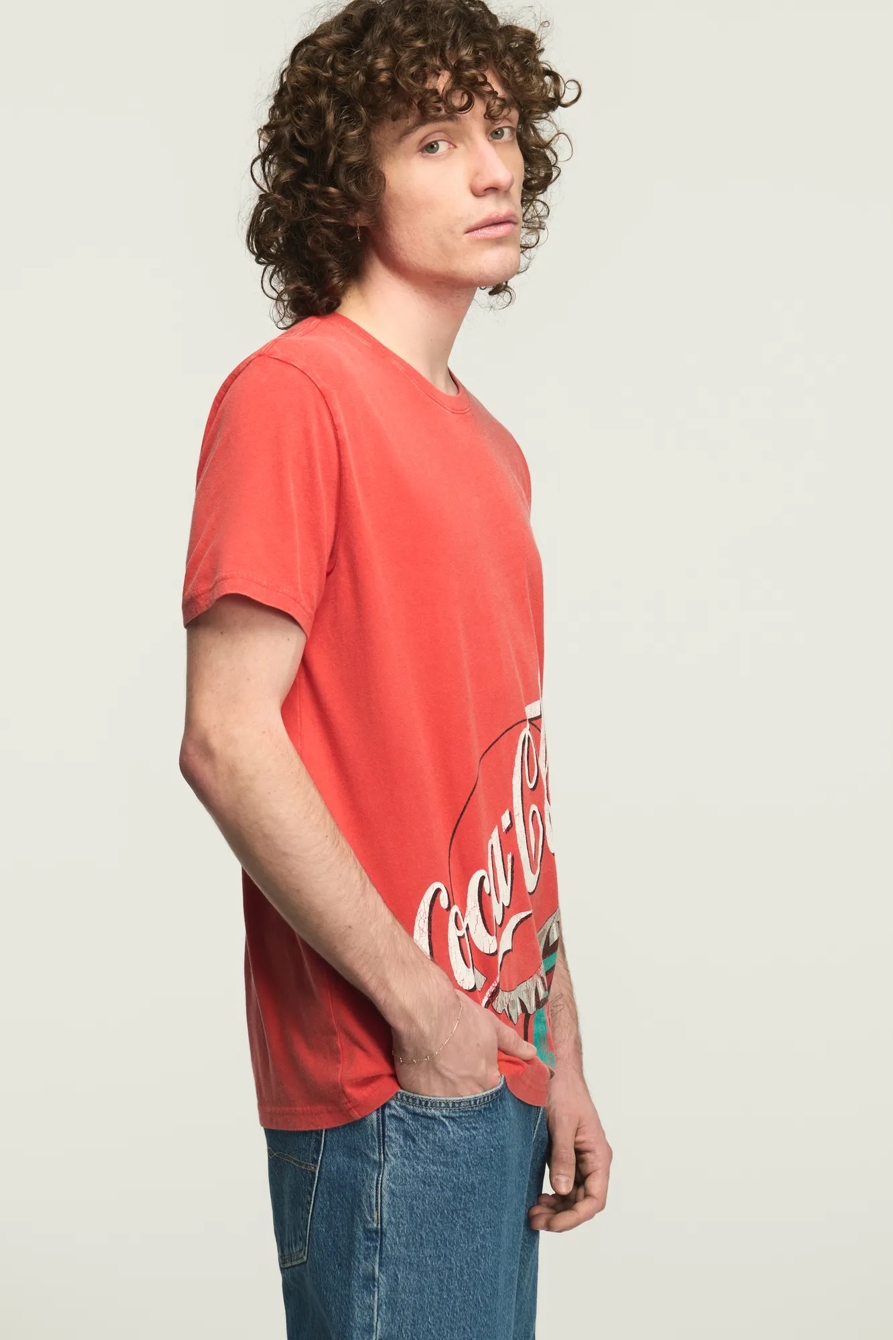 COCA-COLA BOTTLE CAP TEE — FIERY RED — image 4