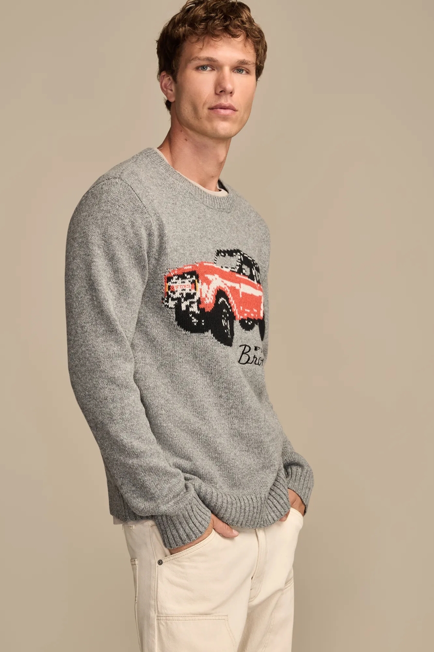 BRONCO SWEATER — MEDIUM HEATHER GREY — image 4