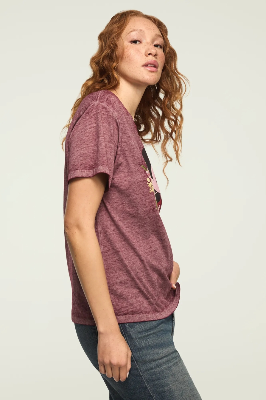 MICKEY FLOWERS BOYFRIEND TEE — SASSAFRAS — image 4