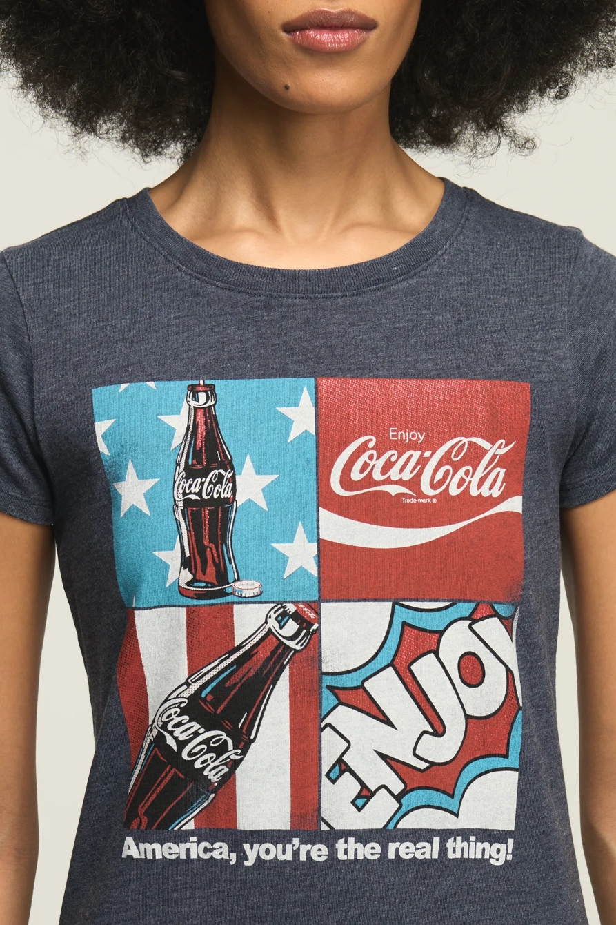 COCA COLA AMERICANA GRID BABY TEE — TOTAL ECLIPSE — image 2