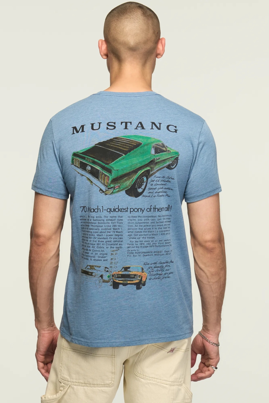 MUSTANG VINTAGE TEE — COPEN BLUE — image 1