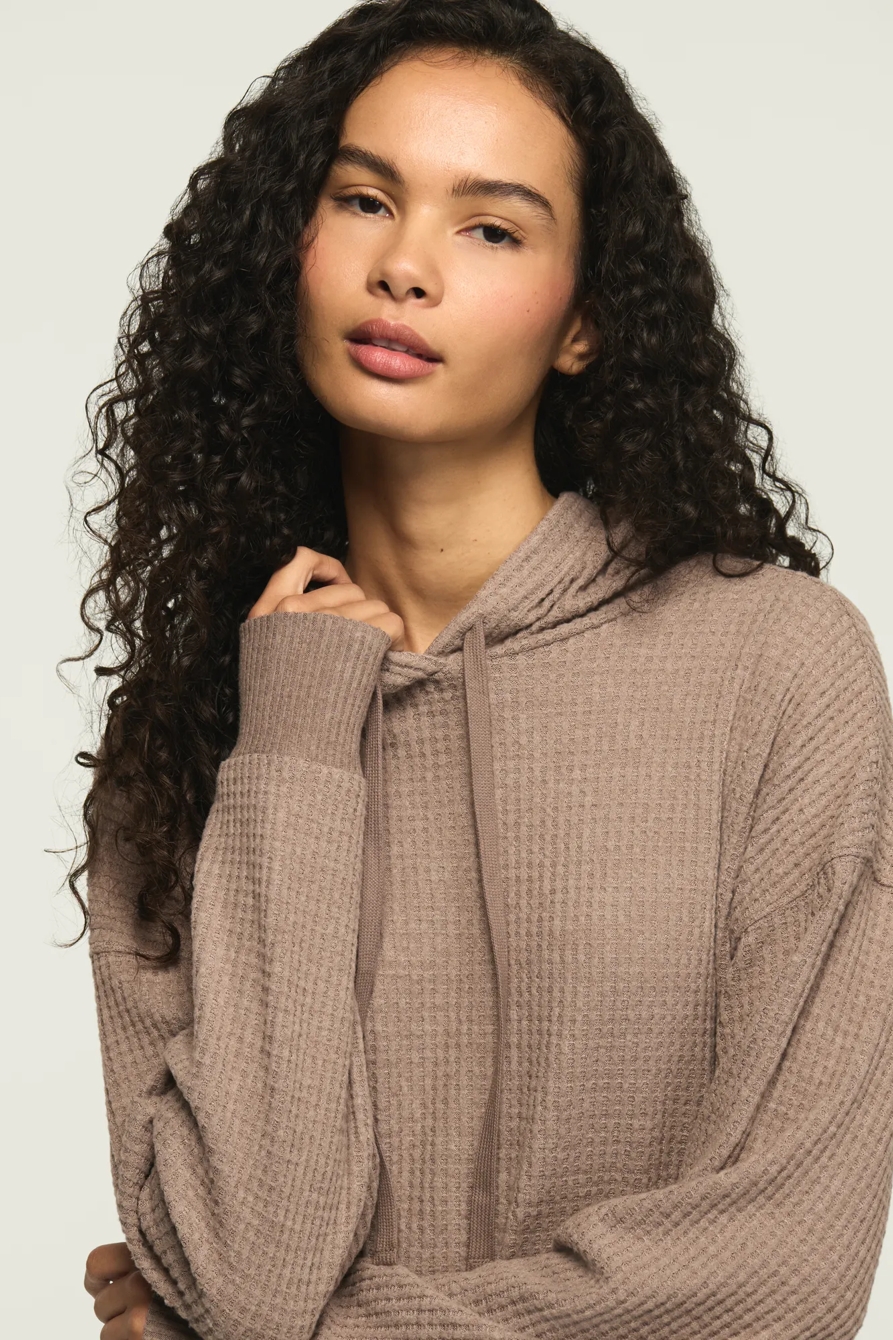 CLOUD WAFFLE HOODIE — IRON WASH — image 5