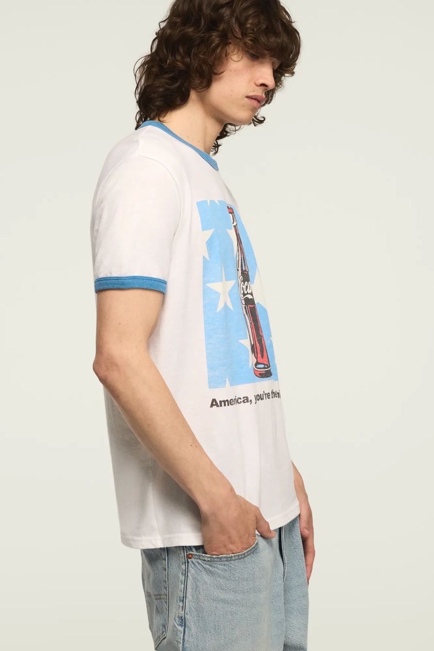 COCA-COLA BOTTLE RINGER TEE — BRIGHT WHITE — image 3